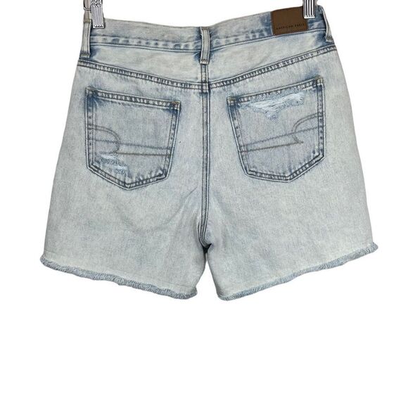 AE American Eagle Mom Shorts Raw Hem Size 2 - Picture 5 of 10